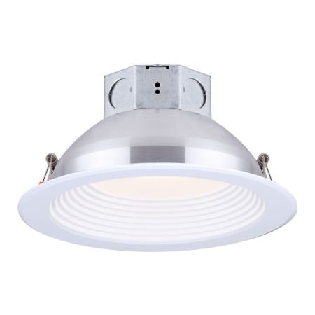 Amax Lighting Amax Lighting 6" Round LED Baffle Recess Down Light, 14W, 120V, 3000K, White LED-BR6P-WT